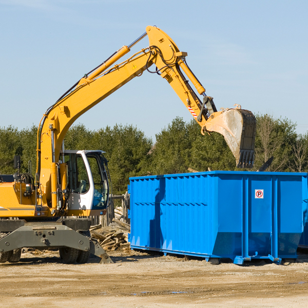 can i request a rental extension for a residential dumpster in Hinckley